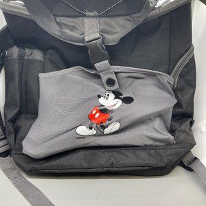 Disney Womens Gray Black Mickey Mouse Backpack OS